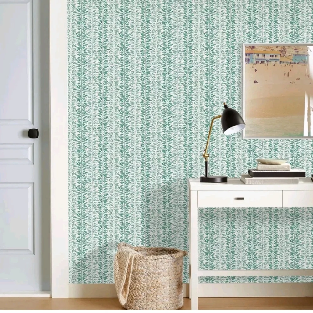 Threshold - Vine Stripe Peel & Stick Wallpaper Mint - Removable